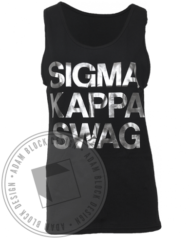 7365 Sigma Kappa Swag Tank 388×489 - Active Tank (388x489), Png Download