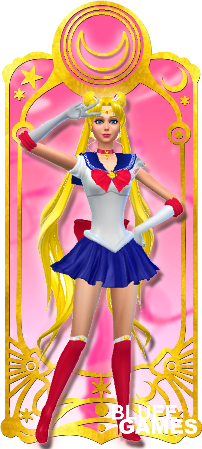 Sailor Moon Crystal - Sailor Moon (667x1500), Png Download