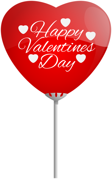 0, - Happy Valentine Clip Art Balloon (376x600), Png Download
