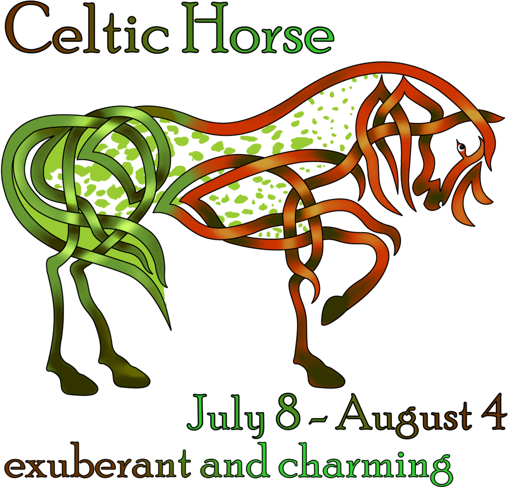 Celtic Horse By Knotyourworld - Cafepress Celtic Horse Tile Coaster (1024x966), Png Download
