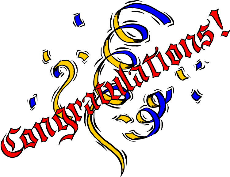 Congratulations Winner Png - Cartoon Picture Of Congratulations (750x578), Png Download