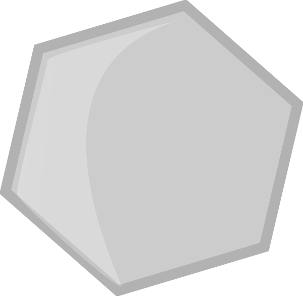 Hexagon Clipart Small - Platter (600x586), Png Download