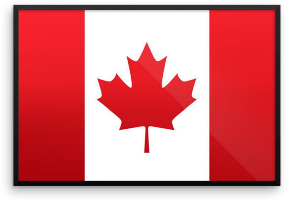 Canada Flag Wall Art - Canada Flag (650x650), Png Download