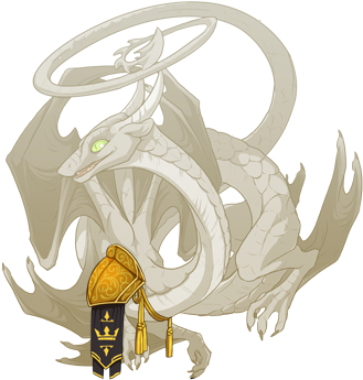 Gold Filigree Banner Spiral F - Dragon Drowning (350x350), Png Download