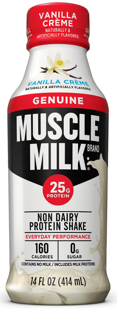 Muscle Milk Vanilla Creme - Muscle Milk Genuine Banana Cream (375x986), Png Download