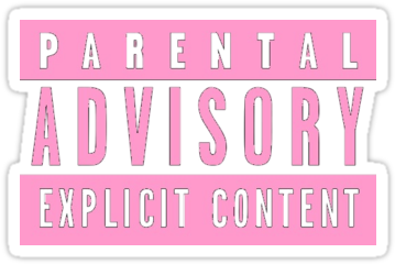 Parental Advisory Png White Parental Advisory Png Transparent - Parental Advise Explicit Content Buckle Bk4913 (375x360), Png Download