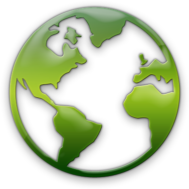 World - Metallic Earth Png Icons (420x420), Png Download