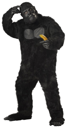 Enter To Win A Gorilla Suit - Gorilla Costume (350x500), Png Download