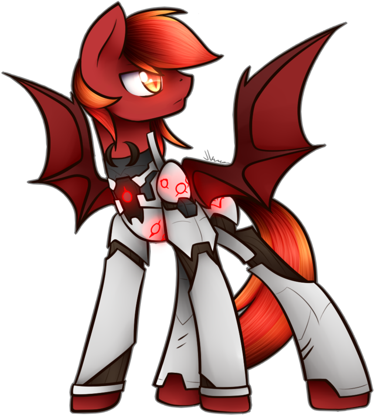 Jadekettu, Bat Pony, Genji Armour, Male, Oc, Oc - Cartoon (894x894), Png Download