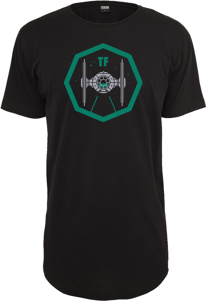 Jensmayor Tie Fighter T-shirt Urban Classics Long Tee (1044x1044), Png Download