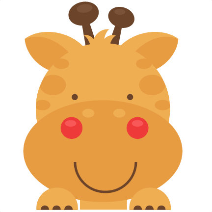 Peeking Giraffe Svg Scrapbook Cut File Cute Clipart - Peeking Animals Svg (432x432), Png Download