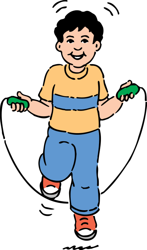 Spider Clipart Kid Png - El Salta La Cuerda (472x800), Png Download