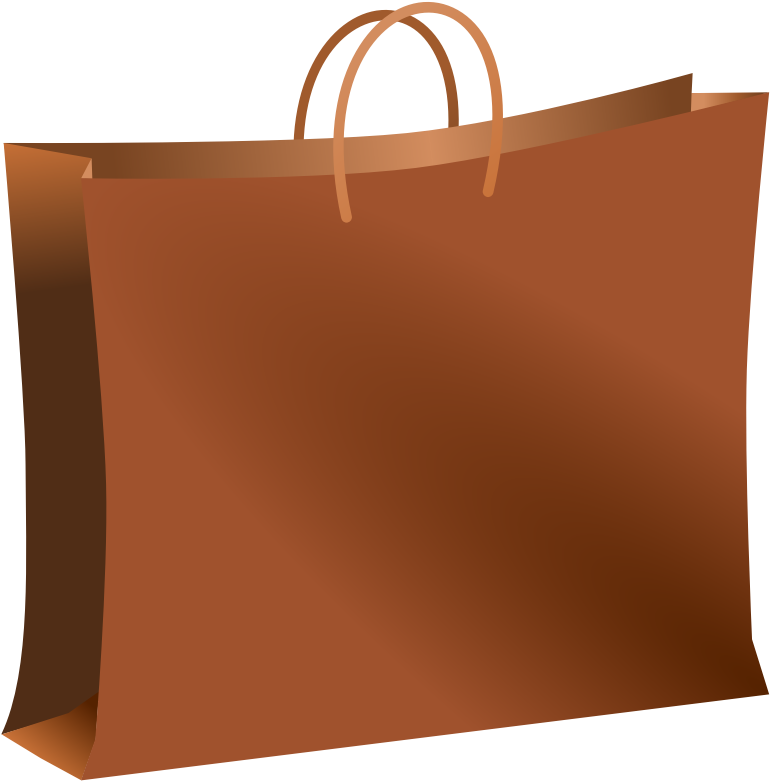 Paper Bag Shopping Bags & Trolleys Tote Bag - Clip Art Shopping Bag (740x750), Png Download