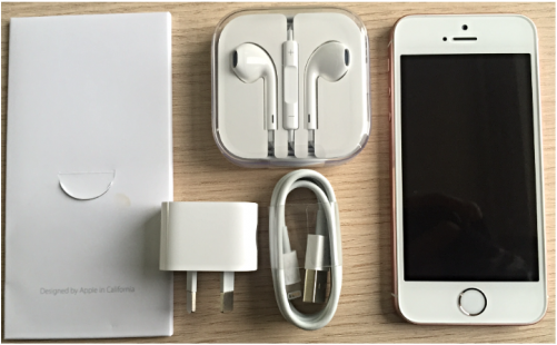 Iphone Se 16gb Rose Gold Free Case & Protector Free - Iphone (500x500), Png Download