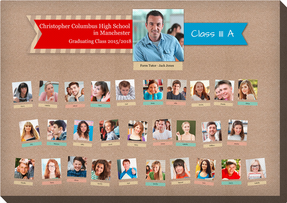 Photo Canvas Cm Yearbook - Tablo (1000x1000), Png Download