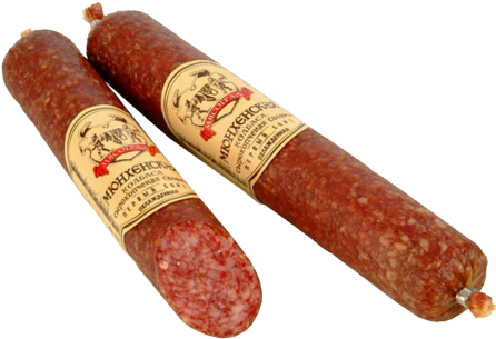 Sausage Png Image - Salami Sausage Png (453x340), Png Download