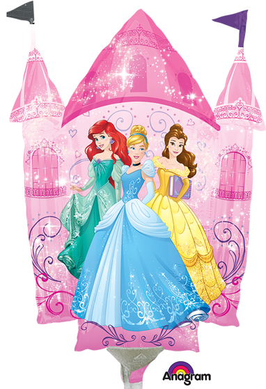 Disney Princess Dream Big Castle Mini Shape Balloon - Disney Princess Castle Airfilled Balloon - 9" Foil (558x558), Png Download