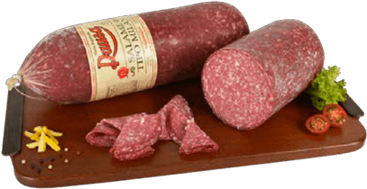Salame Milán - Longaniza Salamin Rausa (500x389), Png Download