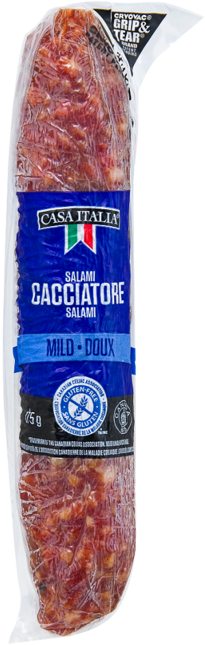 Packaging For Casa Italia Cacciatore Salami - Cacciatore (767x1024), Png Download