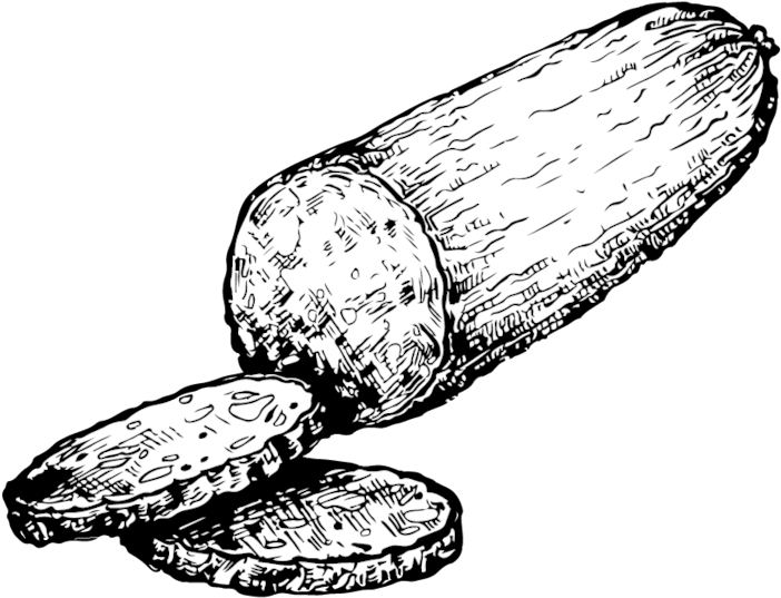 Salami Twhite Bg (1000x829), Png Download