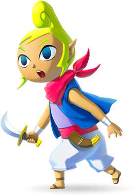 Tetra Wind Waker Hd (645x430), Png Download