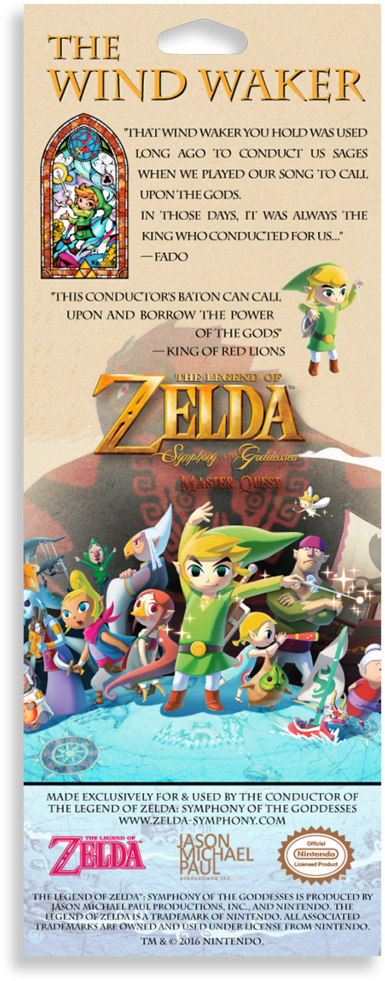 Wind Waker Baton Wind Waker Baton Wind Waker Baton - Legend Of Zelda: The Wind Waker Hd (1024x1024), Png Download