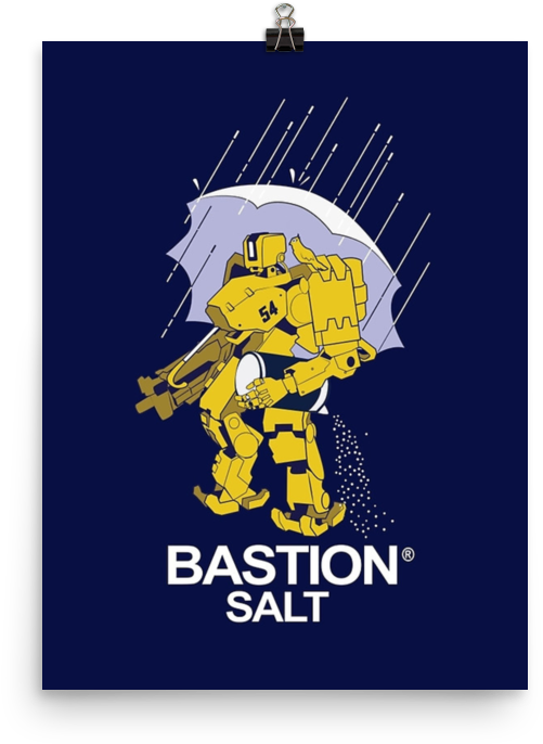 Overwatch Bastion Salt - Bastion Funny Meme (1000x1000), Png Download