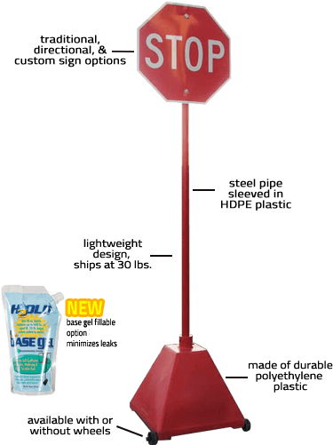 Pyramid Sign Base Specifications - H2old, Basegel Basketball Goal Portable Bases Polymer, (432x522), Png Download