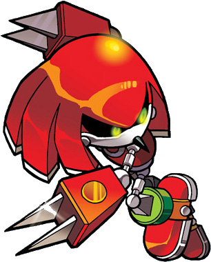 Evil Knuckles The Echidna Metal Knuckles - Sonic The Hedgehog Metal Knuckles (361x405), Png Download