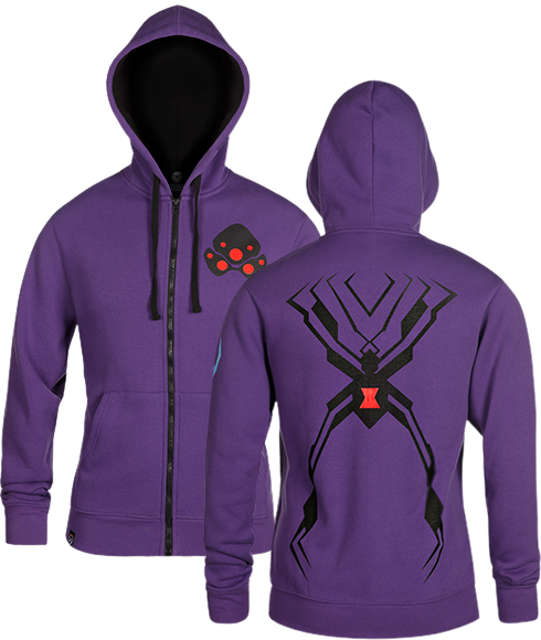 Overwatch Ultimate Widowmaker Zip Up Hoodie - Overwatch Hoodie Jinx (490x580), Png Download