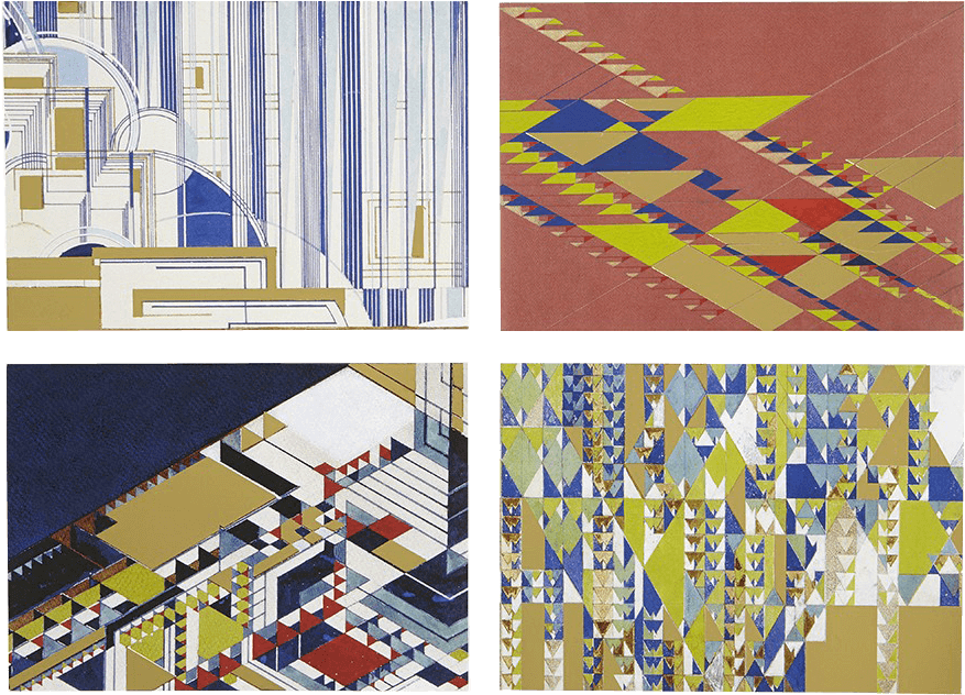 Flw Designs Luxe Notecard - Frank Lloyd Wright Designs Luxe Notecard Set (1000x1000), Png Download