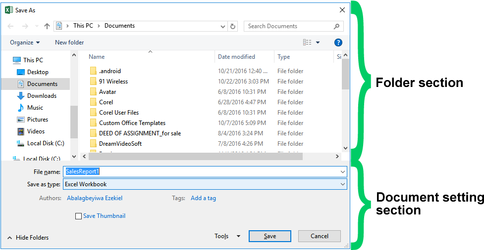 The Above Image Is A Typical Example Of How The Save - Computer File (1001x505), Png Download