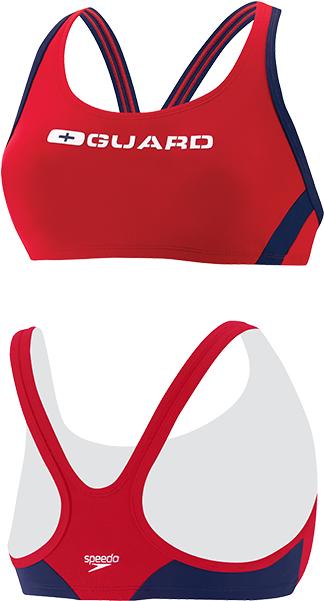Speedo's Women's Sport Bra Lifeguard Swim Suit Top - Speedo Women's (600x600), Png Download