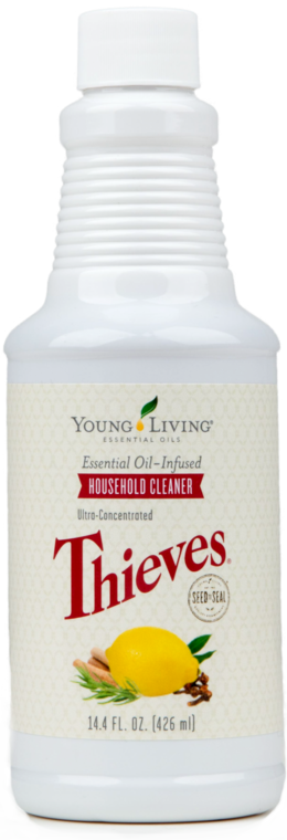 Young Living Thieves Clipart - Young Living Thieves Household Cleaner 14.4 Fl Oz (260x760), Png Download