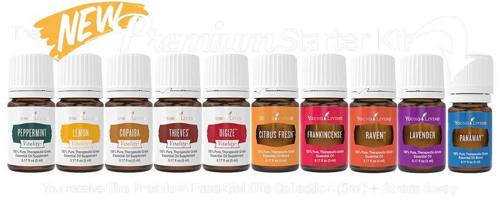 Young Living Starter Kit Oils 2018 (990x400), Png Download