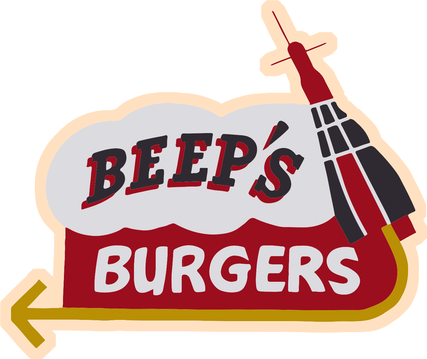 Beep's Burgers Clipart Free Library - Beep's Burgers (1000x842), Png Download