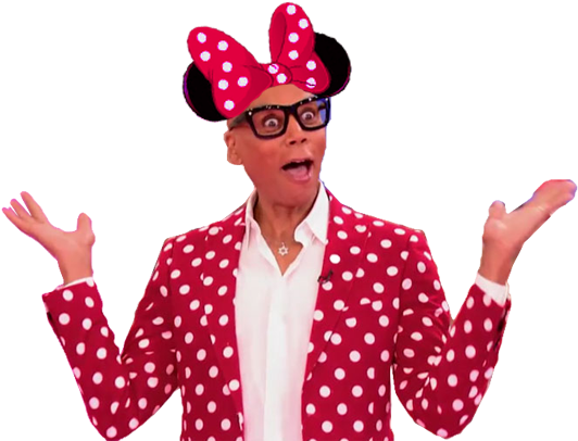 Minnie Mouse Realness - Drag Queen Costume Minnie (674x438), Png Download