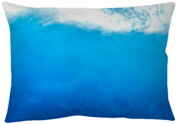 Blue Color Paint Ink Pigment Splash Throw Pillow • - Cushion (400x400), Png Download