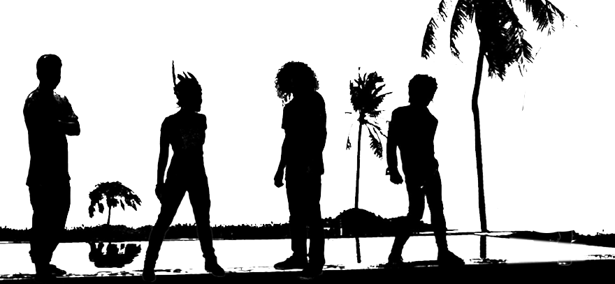The Current Band - Silhouette (880x407), Png Download
