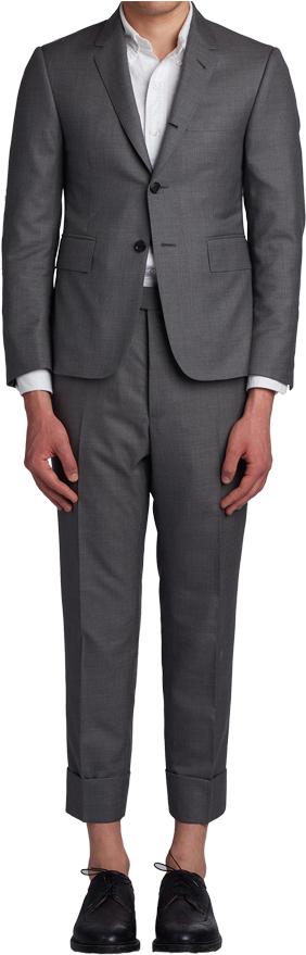 Thom Browne - Charcoal Grey Suit Womens (600x900), Png Download