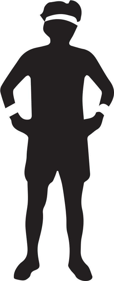 Woman Silhouette Standing Pose (693x1127), Png Download