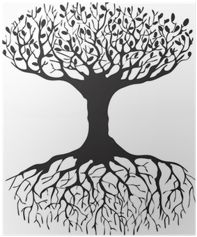 L Albero Della Vita In Bianco E Nero (400x400), Png Download