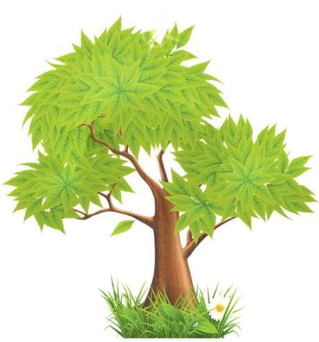 Неразобранное В Деревья Png - Tree In The Park Sticker (491x500), Png Download