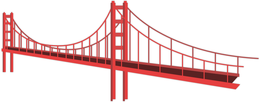 $45 - - Self-anchored Suspension Bridge (828x327), Png Download