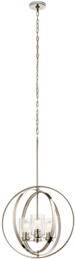 Angelica - Kichler Pendant Light 34835 Angelica 20-in Polished (504x378), Png Download