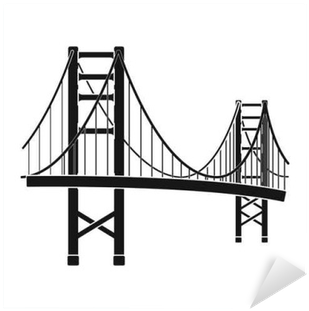 Golden Gate Bridge Icon Png - Golden Gate Bridge Images Cartoon (400x400), Png Download