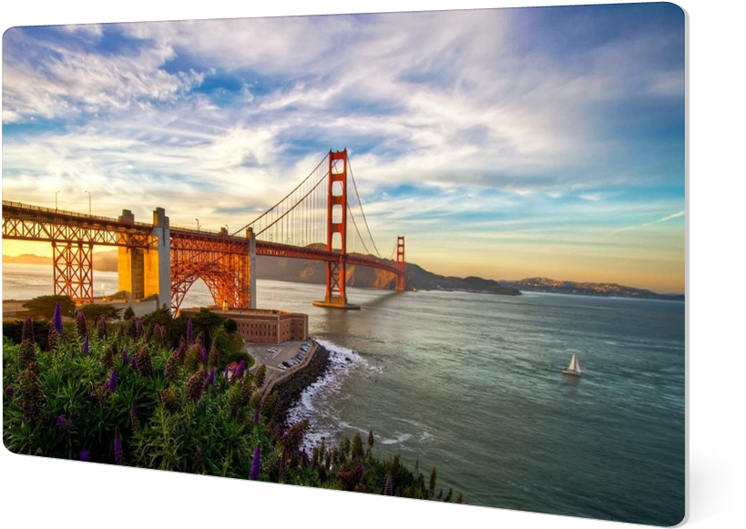 Golden Gate Bridge (819x581), Png Download