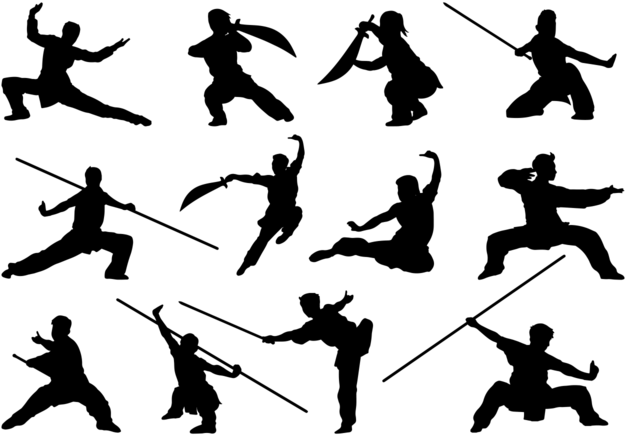 Wushu Silhouette Vector - Wushu Silhouette (700x490), Png Download
