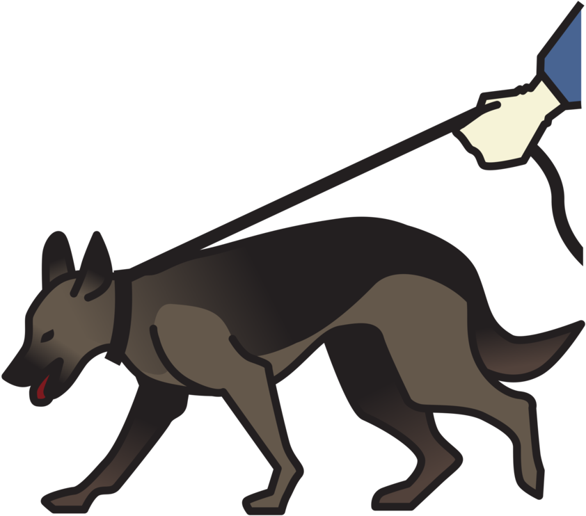 German Shepherd Labrador Retriever Police Dog Puppy - Police Dog Cartoon Png (849x750), Png Download