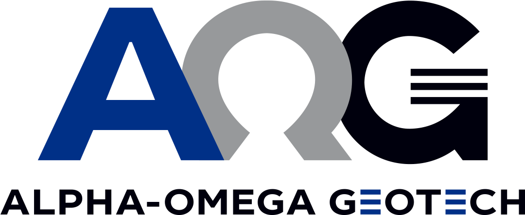 Alpha-omega Geotech Logo - Graphic Design (2320x1017), Png Download